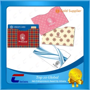 offset printing security credit card rfid blocking holders