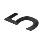 black titanium cambered solid letter shop and hotel number metal 3d letters