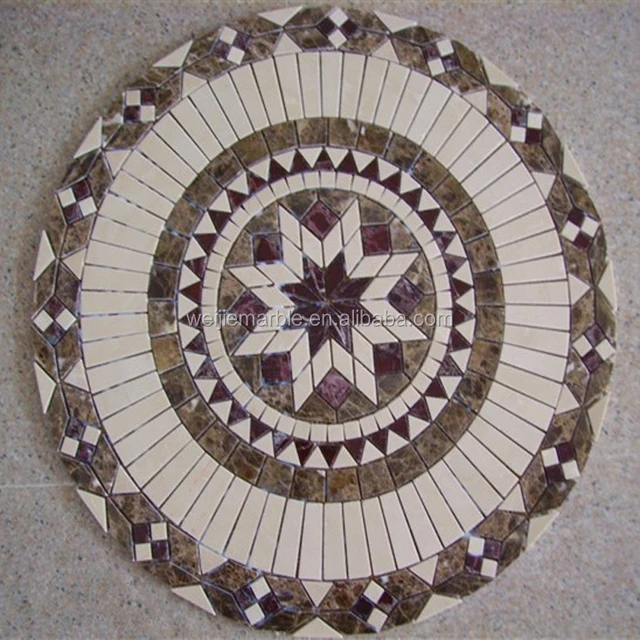 Gold stone simple design wall tile marble mosaic pattern