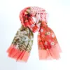 Girl Lady print Polyester silk scarf and shawl for spring summer beach wholesale hijab muffler