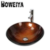 Hot Sale High Durability Commercial Table Top Glass Hand Wash Basin in Dubai