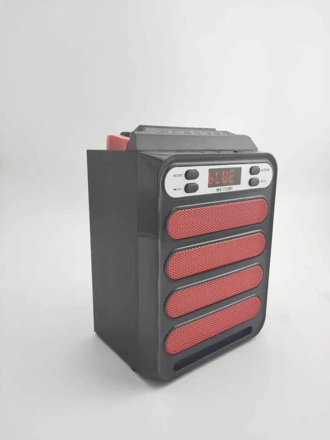 4inch mini portable mobile speaker stereo with usb/tf new Handle of Phone slot MS-713BT outdoor with fm radio - ANKUX.COM