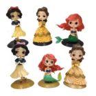 Anime Princess SnowWhite Mermaid cake toppers birthday Action Figures