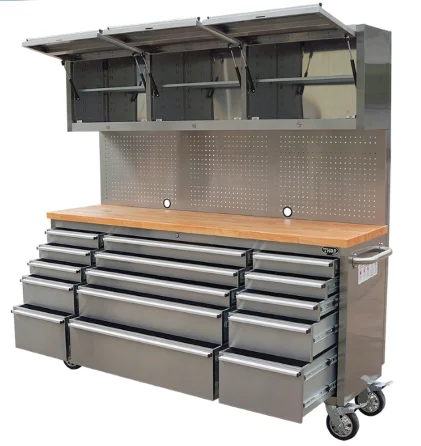 Mobile Roller Tool Chest Stainless Steel Rolling Workshop Work