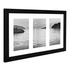 8x14 Inch Collage Picture Frame - Display Three 4x6 Inch Photos on Your Wall - Perfect As a Family Collage Picture Frame