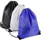 Promotional Logo Printed Polyester Drawstring Cinch Bag