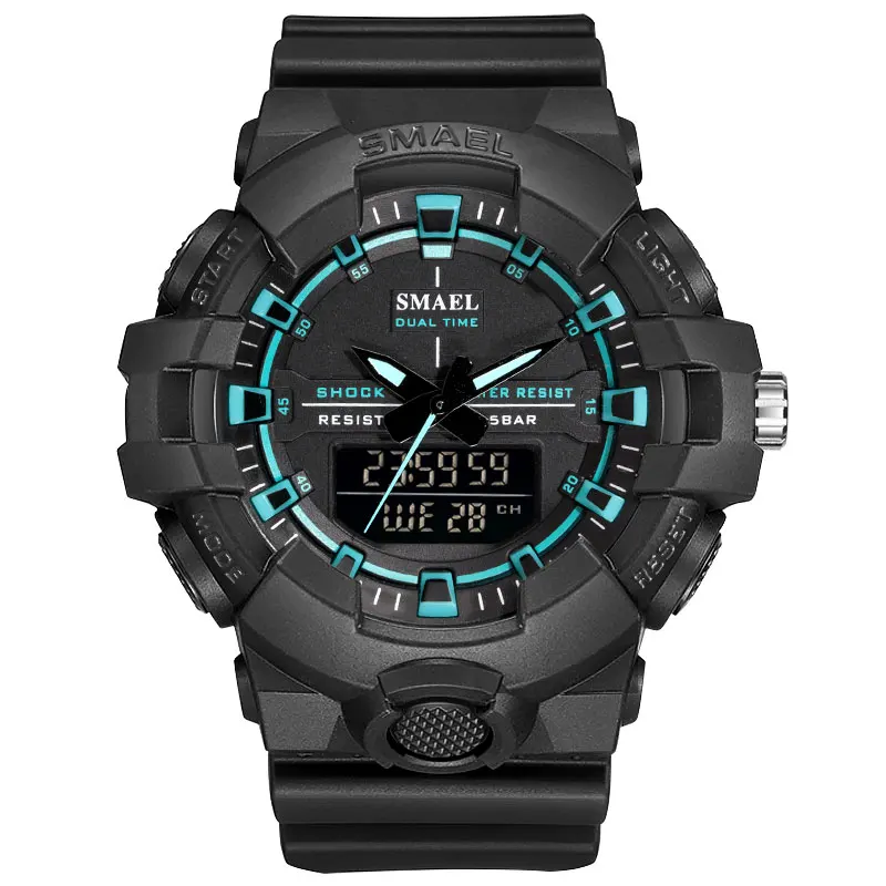 SMAEL 1642B Men Quartz Digital Watch 50meters waterproof unisex LED quartz sport wrist watches
SMAEL 1642B Men Quartz Digital Watch 50meters waterproof unisex LED quartz sport wrist watches