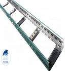 Steel Wire Mesh Cable Tray Perforated Ladder Type cable trunking 300mm-3000mm