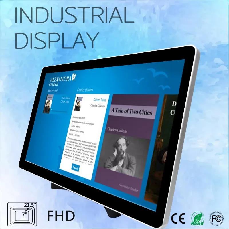 Widescreen 24inch LCD monitor 16:9 industrial monitor industrial lcd monitor