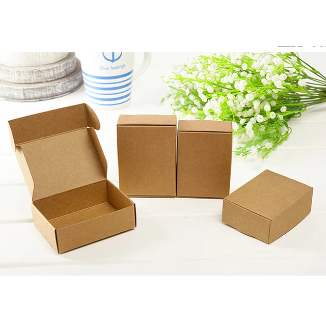 unique cheap kraft paper gift box design wedding candy pop box