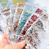 New Private Label Nail Art Supplies Products Decoration Jewelry Crystal Nail Art Designs Rhinestone 3D Flower Glitter Nail Art