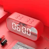 BT501 Portable BT 5.0 Mini Card Speaker with LED & Alarm Clock & Clock & Mirror