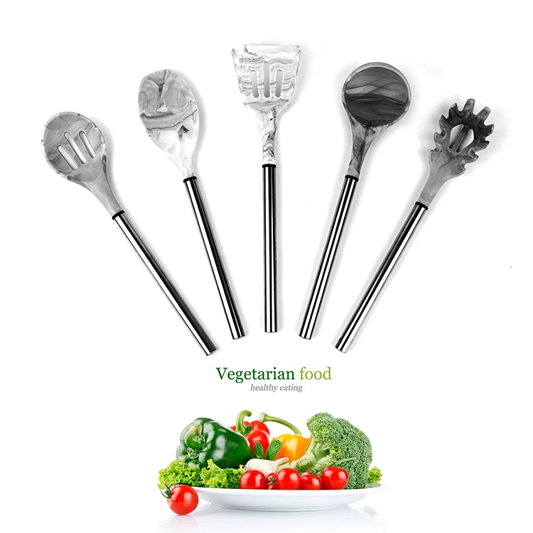 Stock marble silicone stainless steel Kitchen Tool Set kitchen cooking tool set 5 utensils set
Stock marble silicone stainless steel Kitchen Tool Set kitchen cooking tool set 5 utensils set