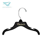 Custom color solid Baby short clothes plastic garment hanger