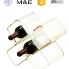 Special Shape Acrylic Transparent Wine Bottle Holder Wine Display Rack