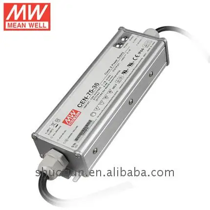 Meanwell CEN-75 Series 75W Single Output LED Power Supply CEN-75-36 Model 36V 2.1A LED Driver(CEN-75-36)