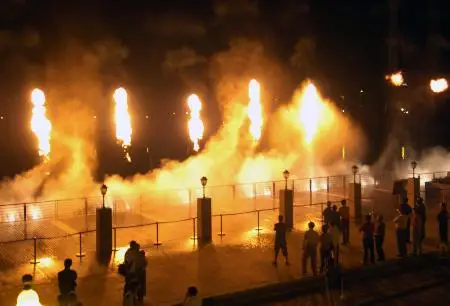 water fire fountain
