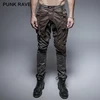 K-241 punk double color Hi-pop thick inelastic Men Pocket Trousers
