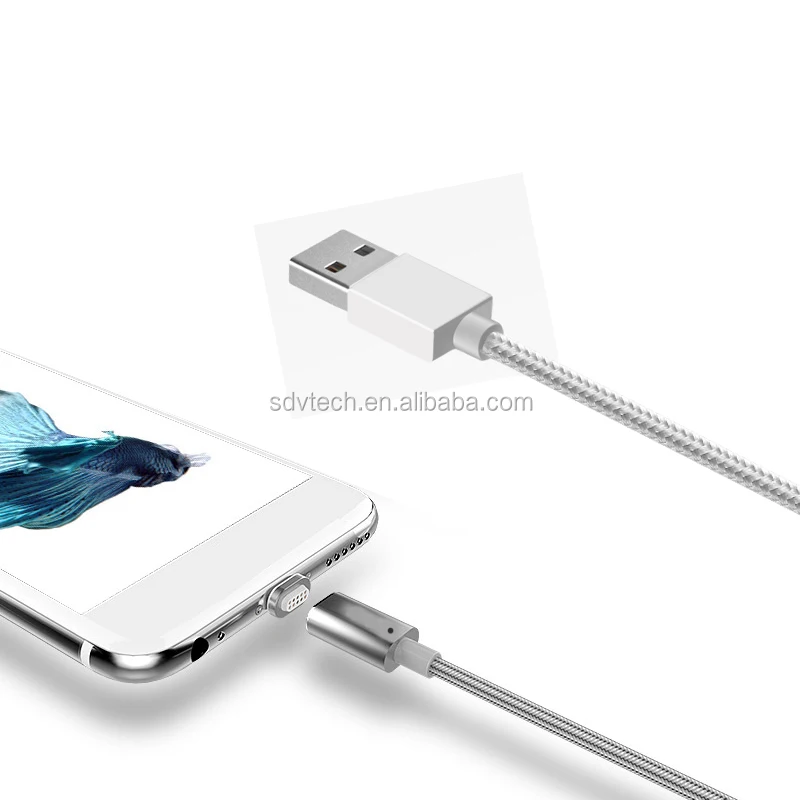 Christmas Gift Nylon Braided Led Light 2-in-1 Magnetic Charging Cable for iOS & Android - ANKUX.COM