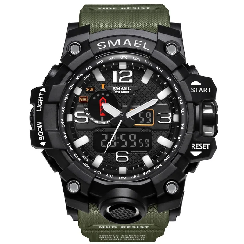 

SMAEL Mens Sport Watch 50m Water Resistance LED Digital Watch, Colorful