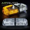 HTAUTO Amber 36 LED 18 Watts Hazard Warning LED Mini Bar Emergency Strobe Lights for Vehicle with Magnetic Base