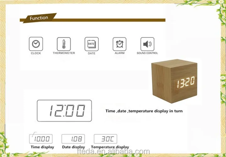digital led wall clock