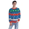 2019 Christmas Digital Printing Loose Sweater Pullover OEM LOGO Printed Sweater