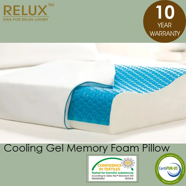 cooling gel pillow-contour