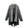 New style fashion warm wool blend sweater knitted pattern plus size long sleeve women top cardigan