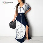 GC-66863012 Wholesale New Design Short Sleeve Lace-Up Printed Women Clothes Summer Dresses Party Wear