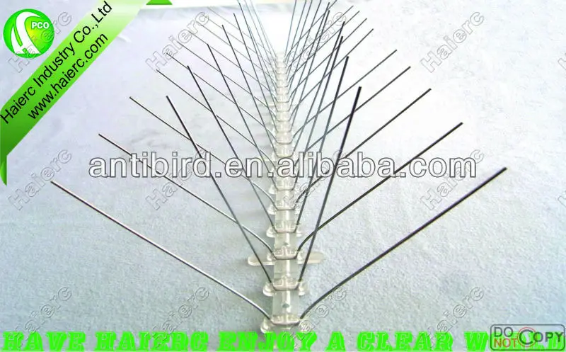 all made of ss bird spikes plastic bird repellent device sound bird repeller new product