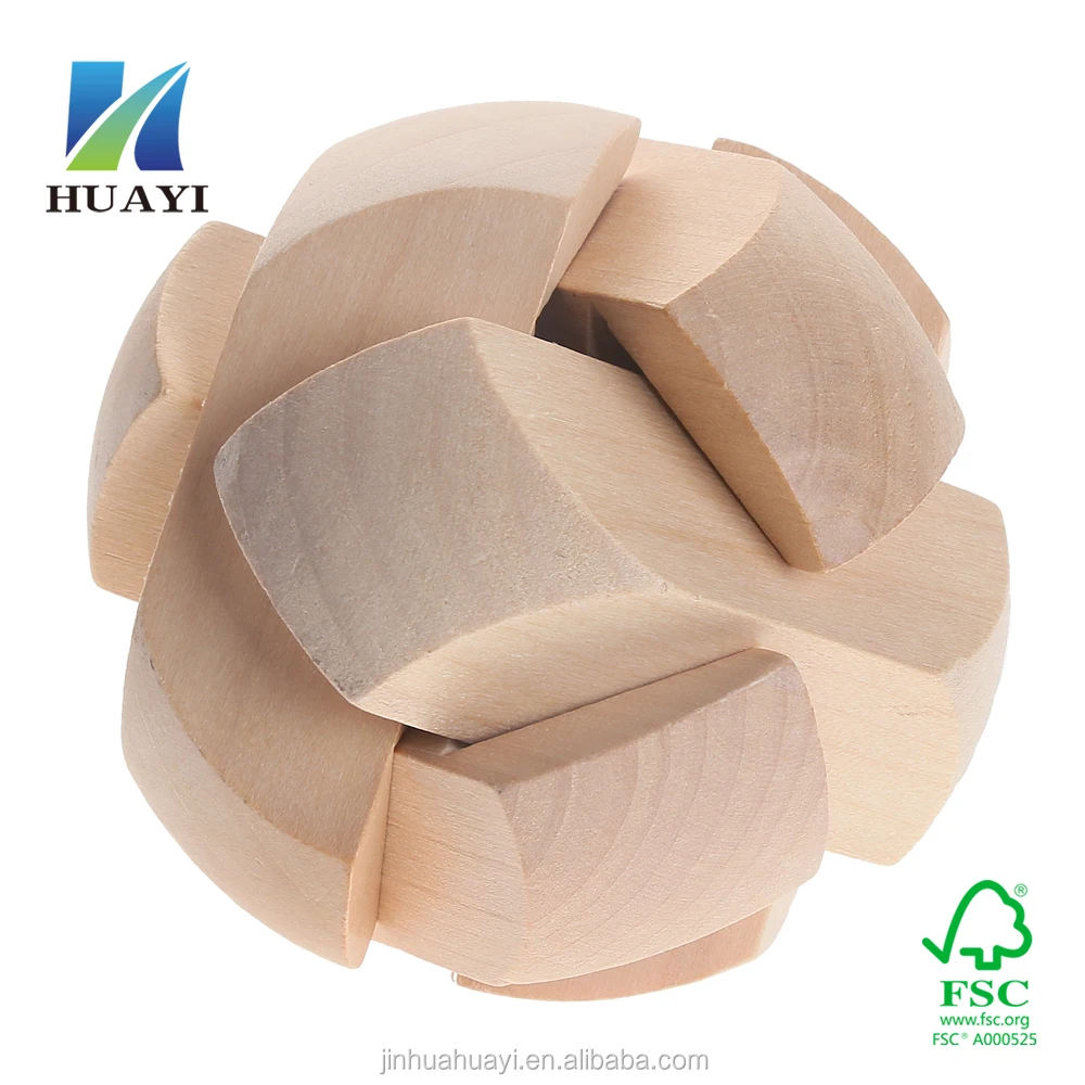 wholesale wooden puzzle ball