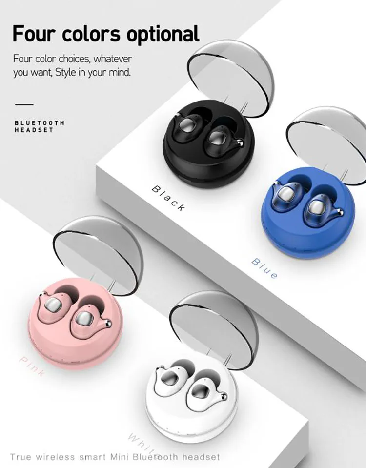 2019 Amazon Trending 5.0 TWS Wireless Bluetooth Earphones Sports Earbuds with Charging Case - ANKUX.COM