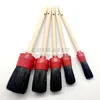 CTWHPB027 Top Quality Birch Wood handle 50% filament:50% pig bristle mixed paint brush Round Paint Brush set Paint Brushes