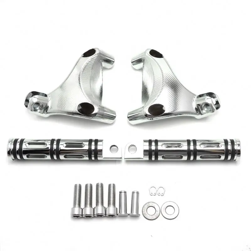 FHADA176 Motorcycle Foot Pegs Set Rear Passenger Fit For Sportster 883 and 1200 2014-UP