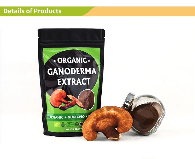 Organic Certified Lingzhi Ganoderma Lucidum Extract Reishi Mushroom