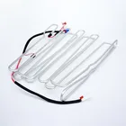 Finned condenser for refrigerator defrost heater