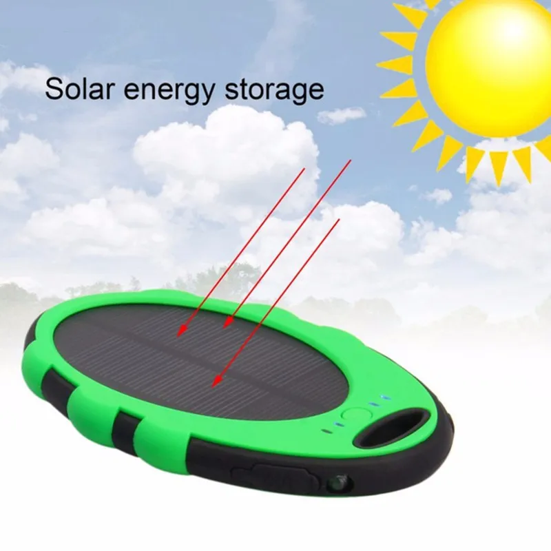 Custom Logo Waterproof Portable Solar Power Bank with LED Light for Chiarging for Xiaomi - ANKUX.COM