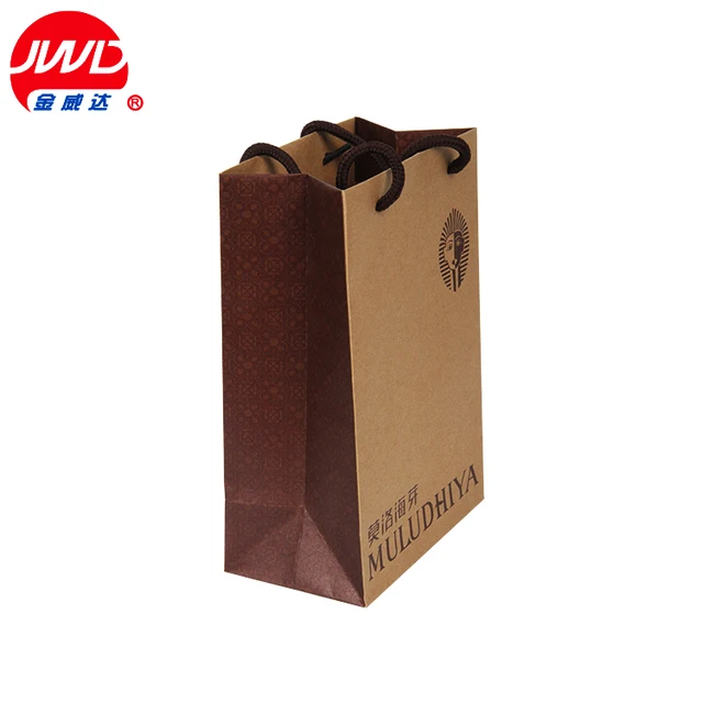 china brown kraft bags handle wholesale 9899