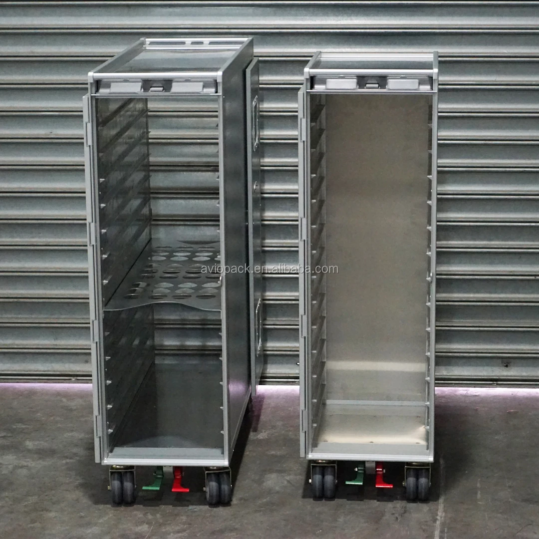 aircraft meal food drink service trolley cart