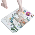 Customized Pattern Anti Slip Absorbent Quick Dry Diatomite Bath Mat