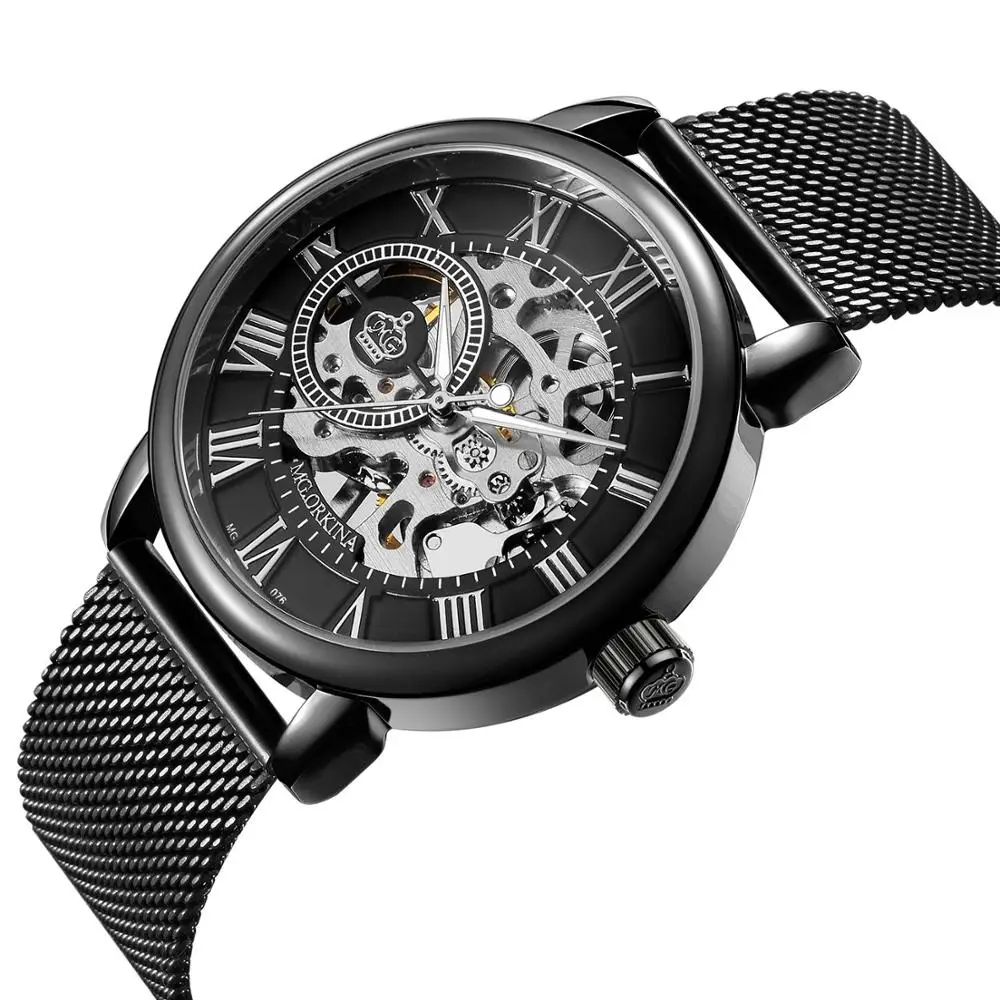 MG.ORKINA new men's popular brand watch stainless steel manual mechanical hollow watch, Colors
MG.ORKINA new men's popular brand watch stainless steel manual mechanical hollow watch, Colors