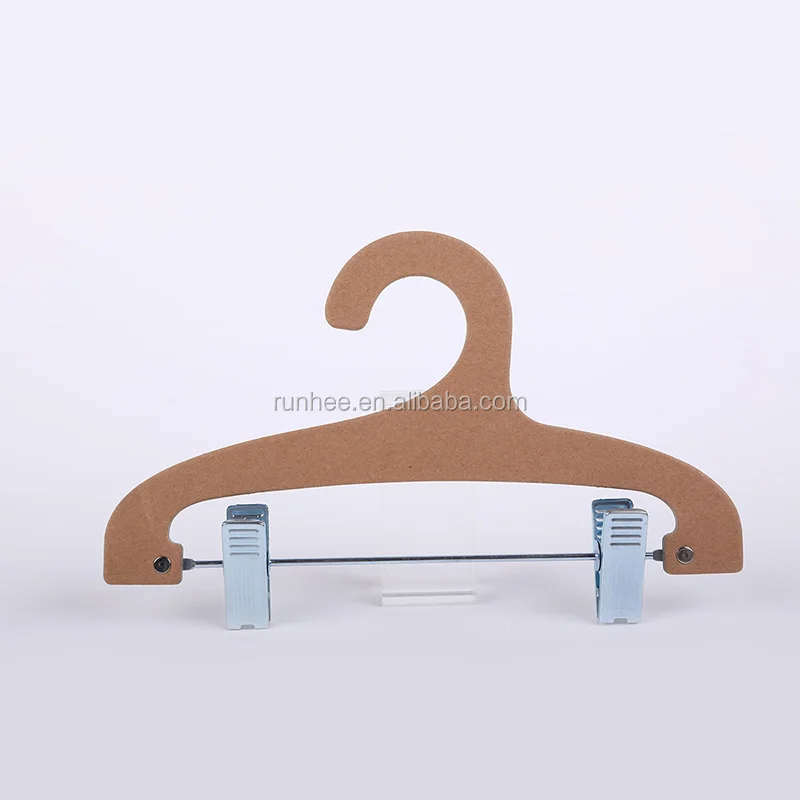 Offset Printing Recycled Paper Hangers With Metal Clips For Suits Jackets Coat Pants