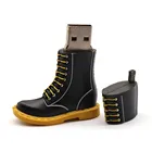 cool free design customized logo boots PVC 1gb 4gb 8gb 16gb 32gb 64gb USB flash pendrive