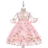 Girl Party Clothing Cloth Wedding Fancy Child Korean Organic Baby Floral Boutique Frock Design Supply Birthday Kid Dress