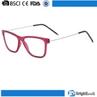 Ultra slim temple colored frame TR90 material optical glasses