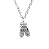 Crystal Ballerina Ballet Slipper shoe dance charms jewelry necklaces for girl teens