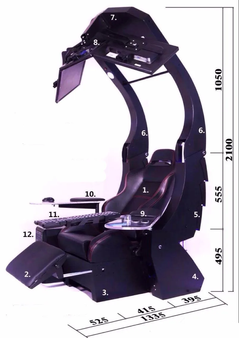 Multifunction Emperor Chair Workstation Automatic Pc Gaming Chair