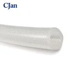 Food grade tube polyester fiber braided reinforced silicone hose Braided flexible hose Medical Grade Silicone Tubing