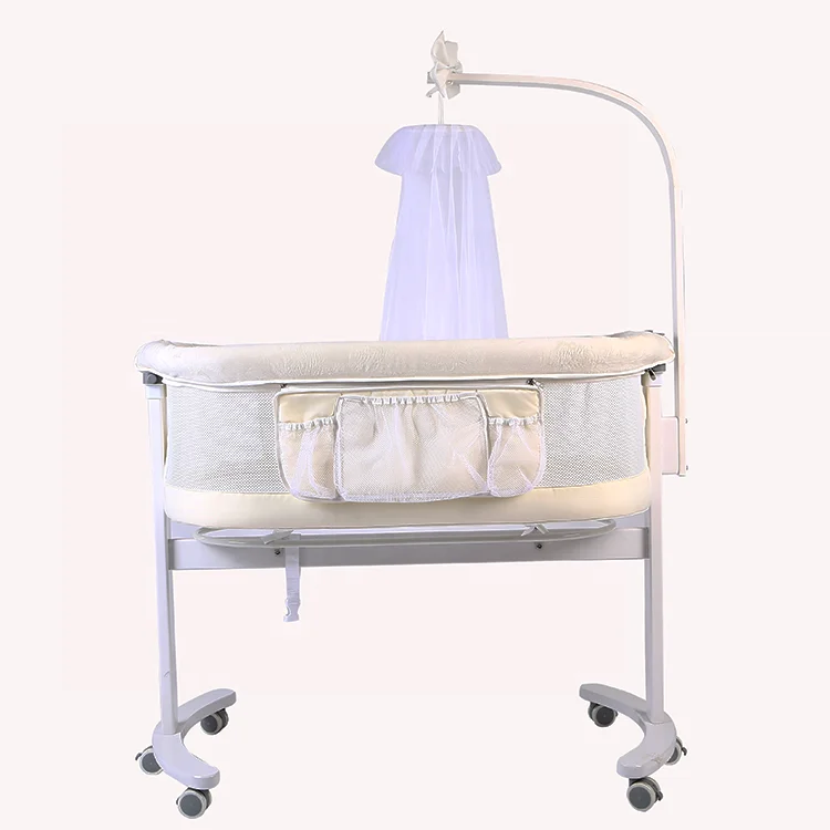 Baby Bedside Crib Sleeper For Baby Mobile Baby Bassinet With